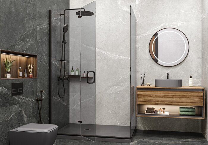 Titanium White Artkera керамогранит серый матовый 60х60см