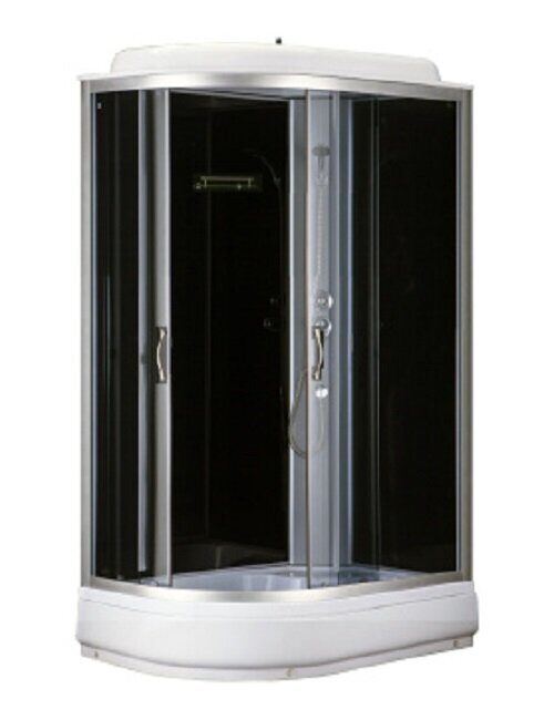 Loranto CS-66120-20 R G, 120*80*215 душевая кабина, поддон 20см, прозрачное стекло