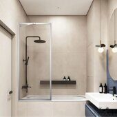 Veconi PL85-70-01-C7 шторка на ванну 70х150 см, профиль хром