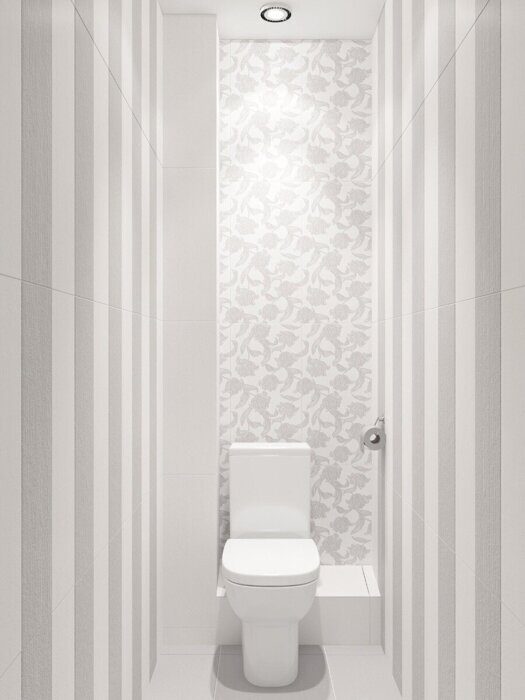 Mallorca Grey Floris настенная плитка белая матовая цветы 31х63см Azori