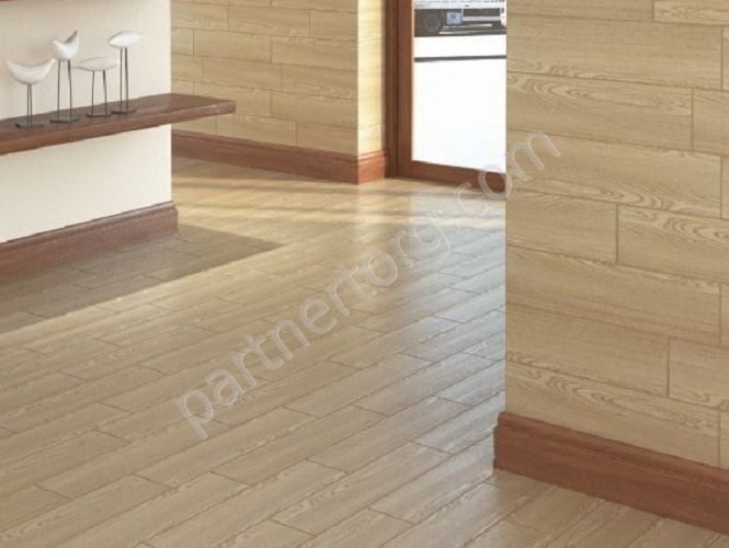 Прима светло-бежевый керамогранит 60х15см Березакерамика