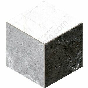 Vision Cube Black VS01/VS02/VS03 черный неполированный керамогранит 25х29см Estima Мозаика