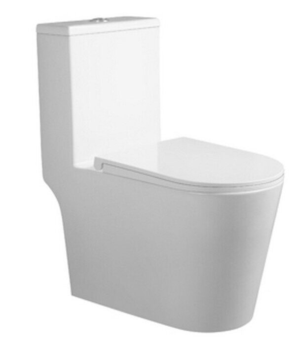 Calypso CS4638UQ-OK унитаз моноблок безободковый Торнадо с крышкой-сидением, микролифт