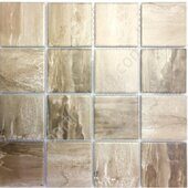 Porcelain series PR7373-40 светло-коричневая керамогранитная мозаика 7,3х7,3 см