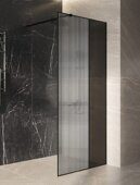 Niagara Nova NG-481-90FBlack душевая перегородка 90х200см, профиль черный, стекло рифленое+тонированное