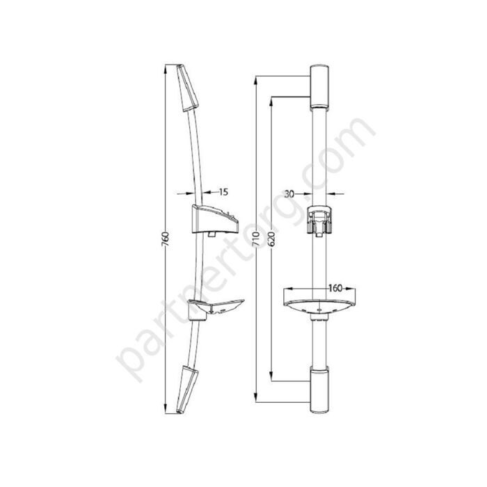 Iddis стойка для душа A30311