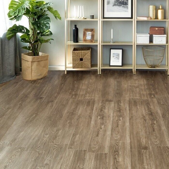 Секвойя темная SPC замковый кварц-виниловый ламинат Alpine Floor ECO 6-12