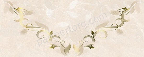 Garda Fiori декоративная керамическая плитка бежевая глянцевая Kerlife