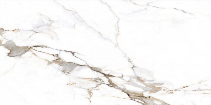 Palermo Polished Slim 7мм керамогранит белый полированный 60х120 см