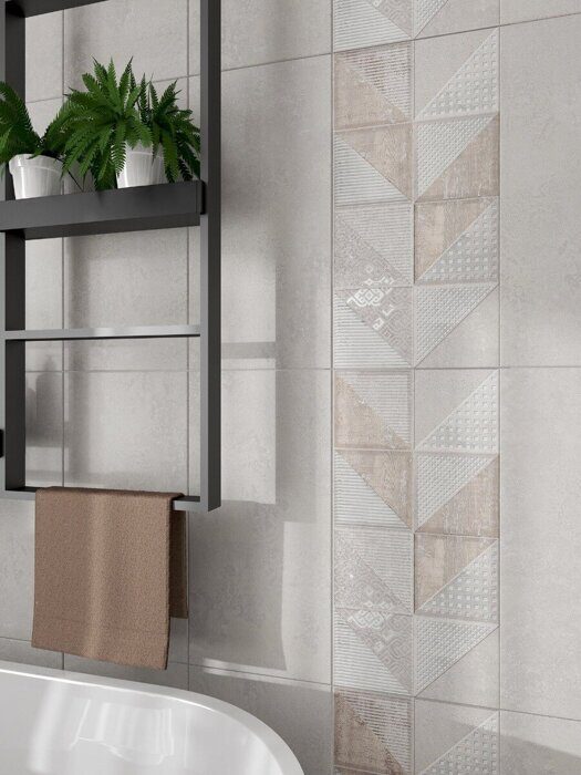 Global Piazze декор серо-коричневый матовый Azori 31х63см