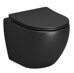 Grossman GR-4455BMs Black подвесной безободковый унитаз черный матовый с сидением