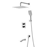 Yeti LM7842C, душевая система с тропическим душем, термостатический, хром Lemark фото