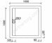 Stone Lite GB1000S 100x100см душевой поддон литьевой мрамор  Aquanet с ножками и панелью