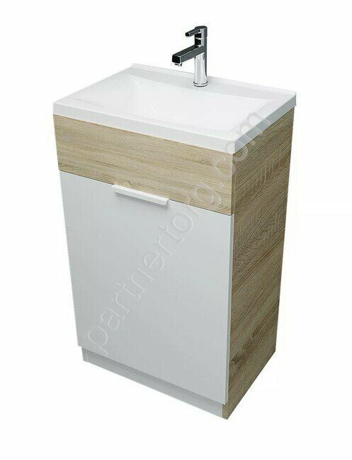 Revo 50Н 1д тумба напольная с раковиной дуб сонома