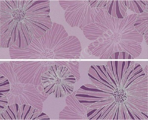Panno Splendida Malva панно керамическое из 2-х плиток Kerlife