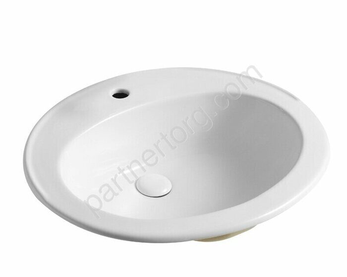 Azario Trend белая раковина встраиваемая 56,5х47,5х18см AZ404