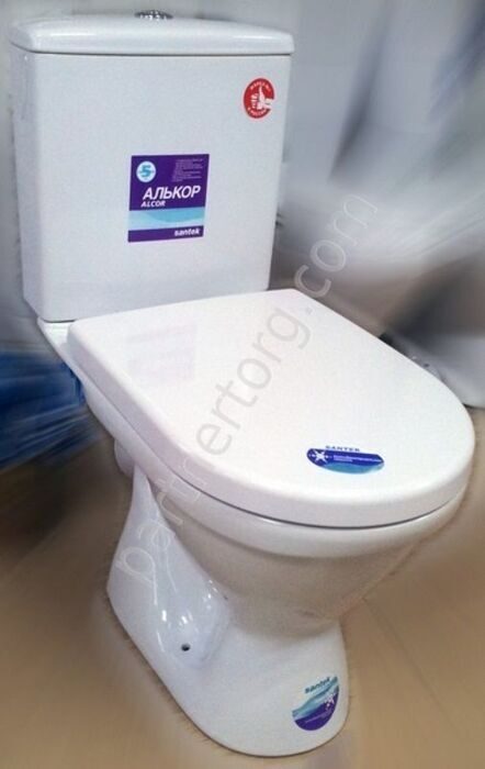 Алькор Стандарт унитаз компакт Santek с сидением дюропласт