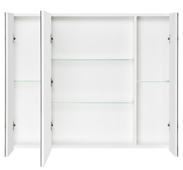 Беверли 100 см зеркальный шкаф подвесной белый для ванной комнаты Aquaton