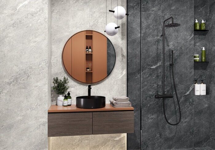 Ajax Black LCM керамогранит черный матовый 120х60см