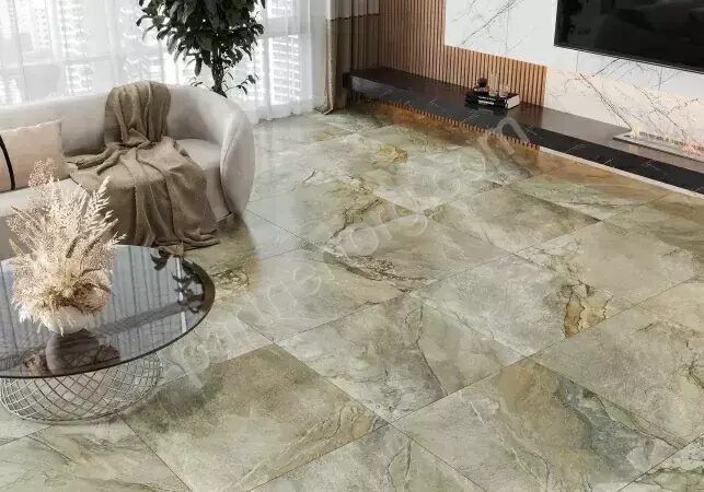 Vulcano керамогранит коричневый лаппатированный 57х57см Alma Ceramica GFA57VLC78L