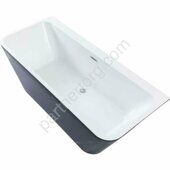 Family Perfect акриловая ванна Aquanet Gloss Finish 170х75см (панель Black matte)