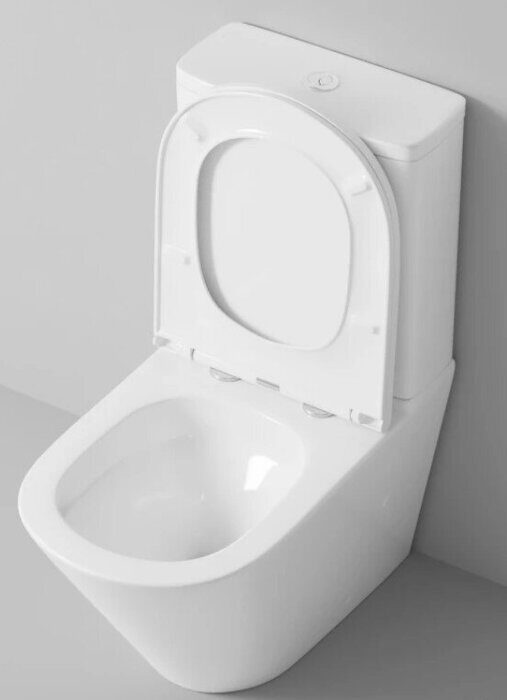Grossman GR-4449MSQ напольный безободковый унитаз Торнадо белый матовый с сидением