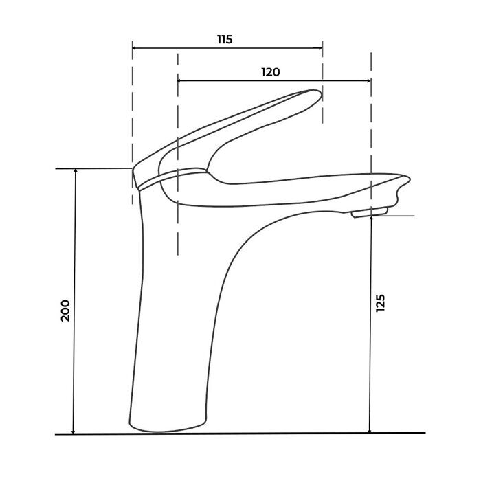 Calypso CS1087-9 смеситель для раковины Оружейная сталь