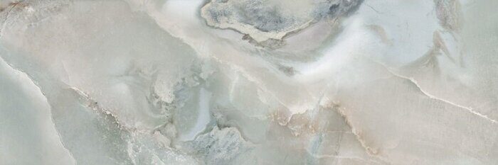 Bavaro Azul Delacora настенная плитка серо-бирюзовая глянцевая 30х90см