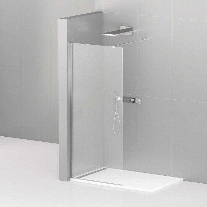 Cezares LIBERTA-L-1-90-120-C-Cr душевая перегородка, 90х120х195 см, стекло прозрачное, профиль хром