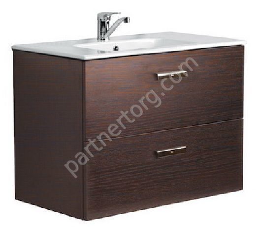 Victoria Nord тумба для ванной комнаты венге 80 Roca