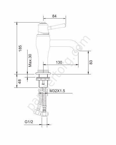 Gappo G1097 смеситель для раковины хром