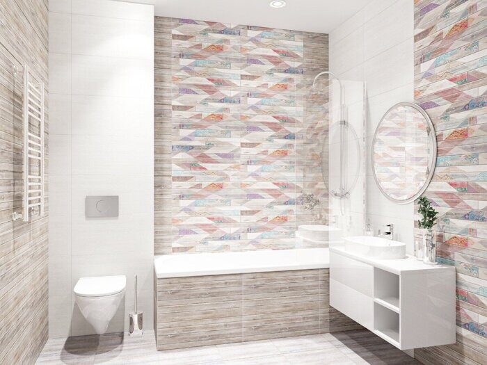 Shabby Marfil настенная плитка белая матовая 31х63см Azori