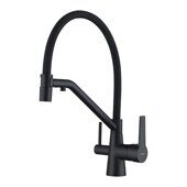 Raglo R80.62.06 смеситель для кухни со съемным изливом на магните и подключением фильтра питьевой воды, черный