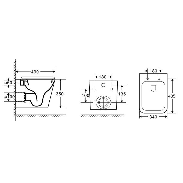 Azario Teramo Торнадо унитаз подвесной безободковый с сидением микролифт AZ-0052-UQ3