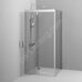 Душевое ограждение Gem Sqare Pivot 90x90 стекло прозрачное, профиль матовый хром W90G-404-090MT