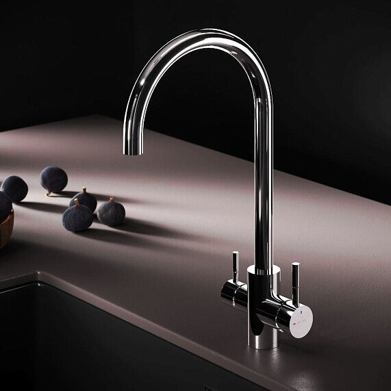 Смеситель для кухни высокий, хром с каналом питьевой воды F85B07700X-Joy S AM.PM