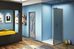 Jazz SP-100-B-BR боковая панель 100 см, стекло бронзовое, профиль золотой