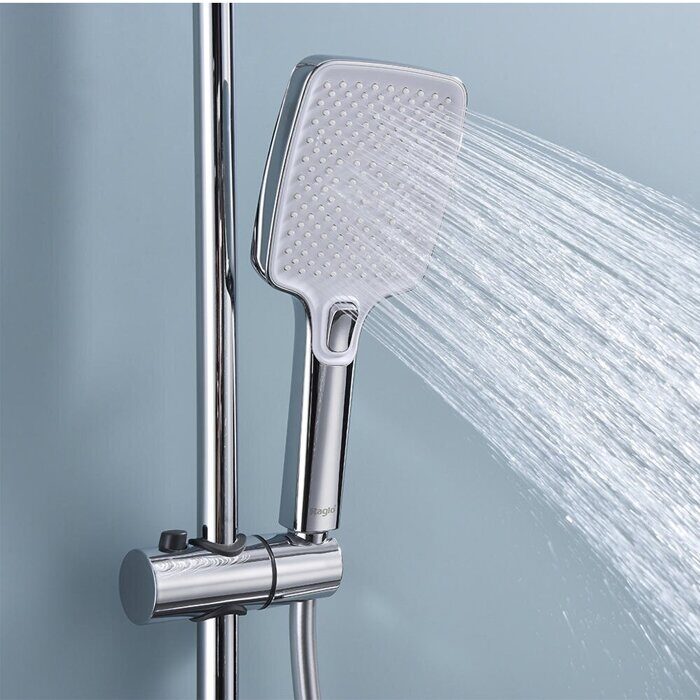 Raglo R60.24 Душевая система с полочкой, хром