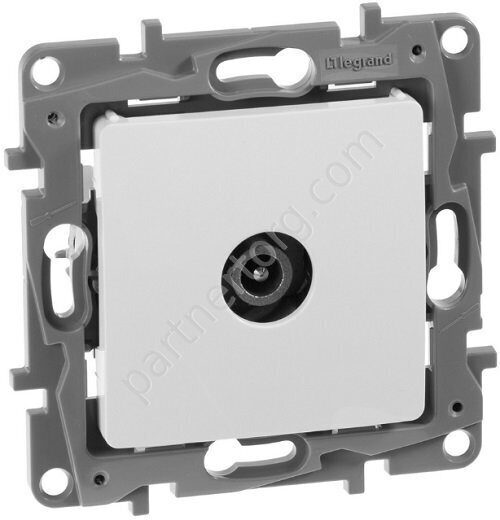 Legrand Etika розетка ТВ проходная 14дБ 5-862МГц, цвет белый