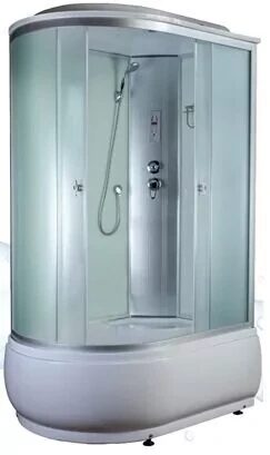 4006C fabric white душевая кабина Aquapulse 120х80х220см, матовое стекло, глубокий поддон