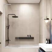 Veconi PL84-70-01-C7 шторка на ванну 70х150 см, профиль хром