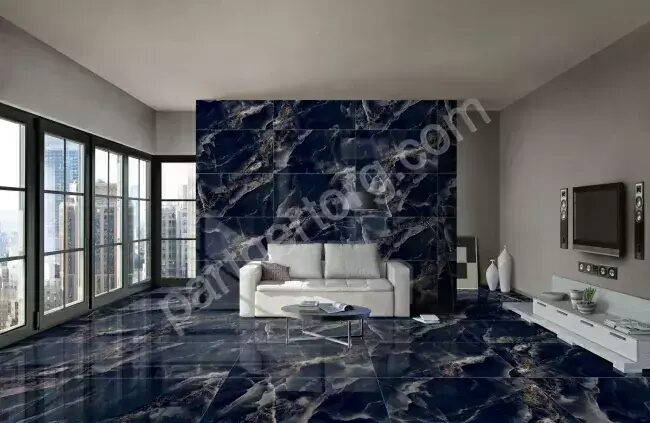Paradise черный керамогранит суперполировка 60x120см Global Tile