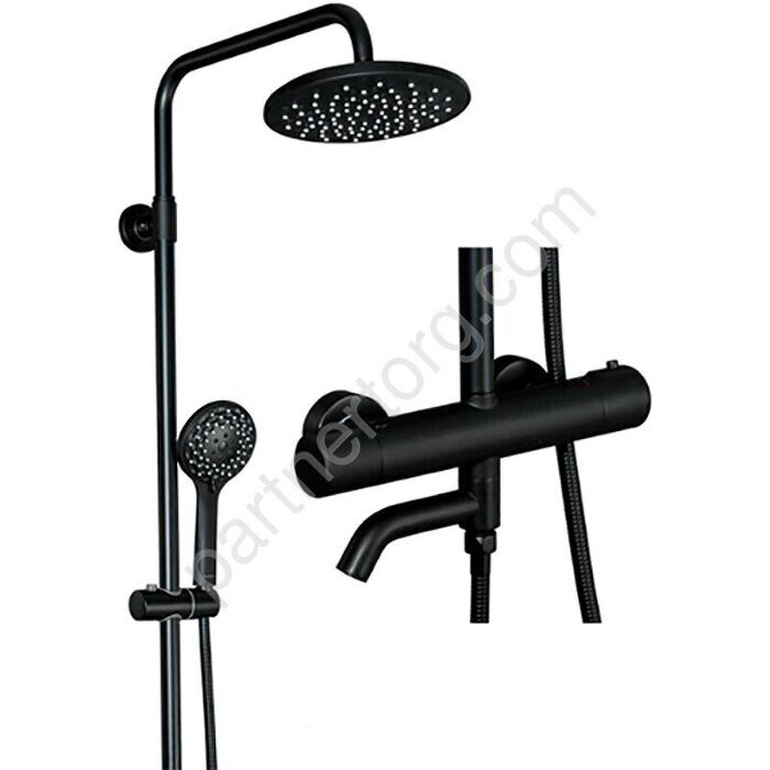 G2490-6 система с тропическим и ручным душем, смесителем с термостатом Gappo