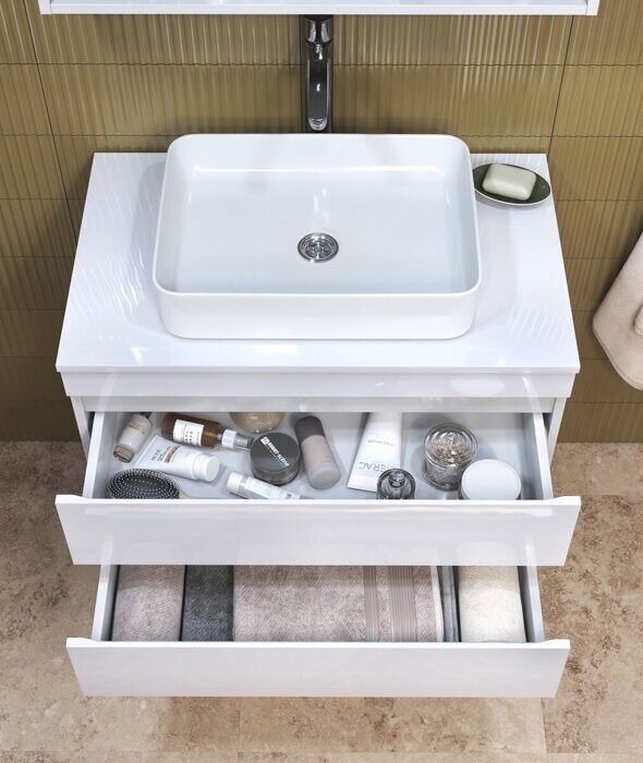 Urban 800-0-2 тумба для ванной комнаты подвесная со столешницей Vigo