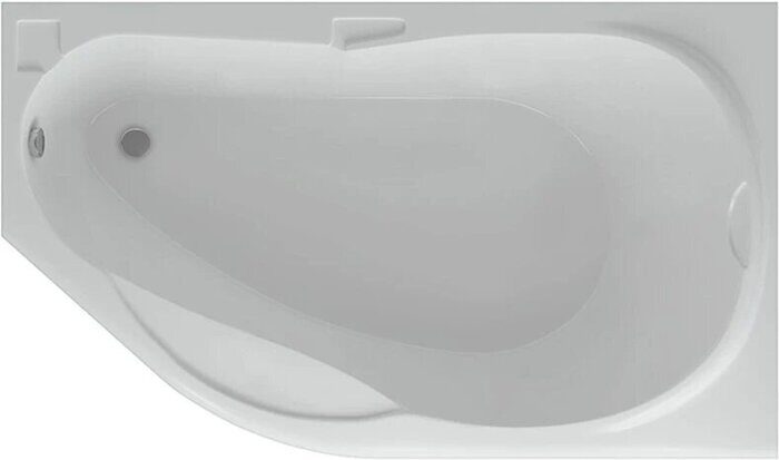 Таурус ванна акриловая ассиметричная Aquatek  170х100см с каркасом и сливом-переливом правая