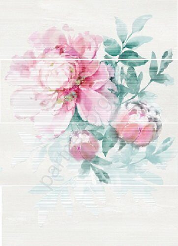 Domus Light Pano Brams яркое панно керамическое из 4-х плиток 25х75см