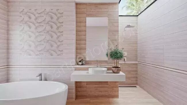 Madera тёмно-бежевая матовая плитка облицовочная Global Tile 60х25см