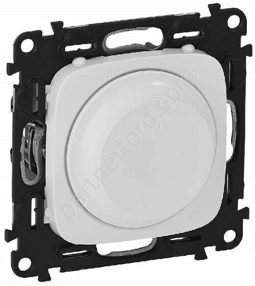 Legrand Valena Allure светорегулятор с поворотной ручкой 300Вт, без нейтрали, цвет белый