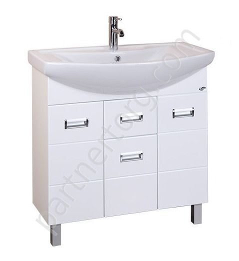 Балтика 80.14 тумба для ванной комнаты Оника с умывальником 80см