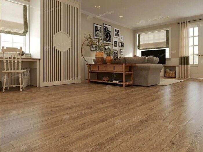 Макадамия Grand Sequoia Village каменно-полимерная замковая SPC плитка Alpine Floor ECO 11-1007